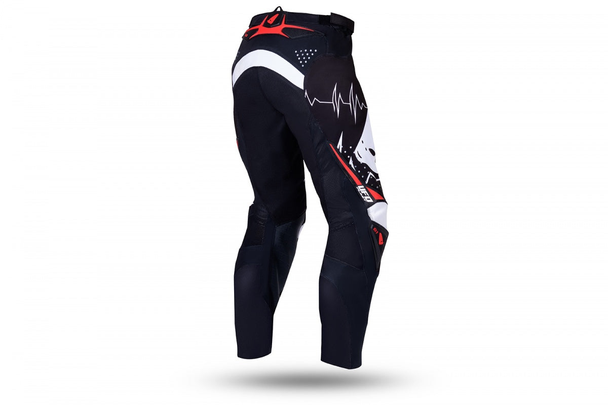Pantaloni motocross Slim Adrenaline nero, bianco e rosso UfoPlast