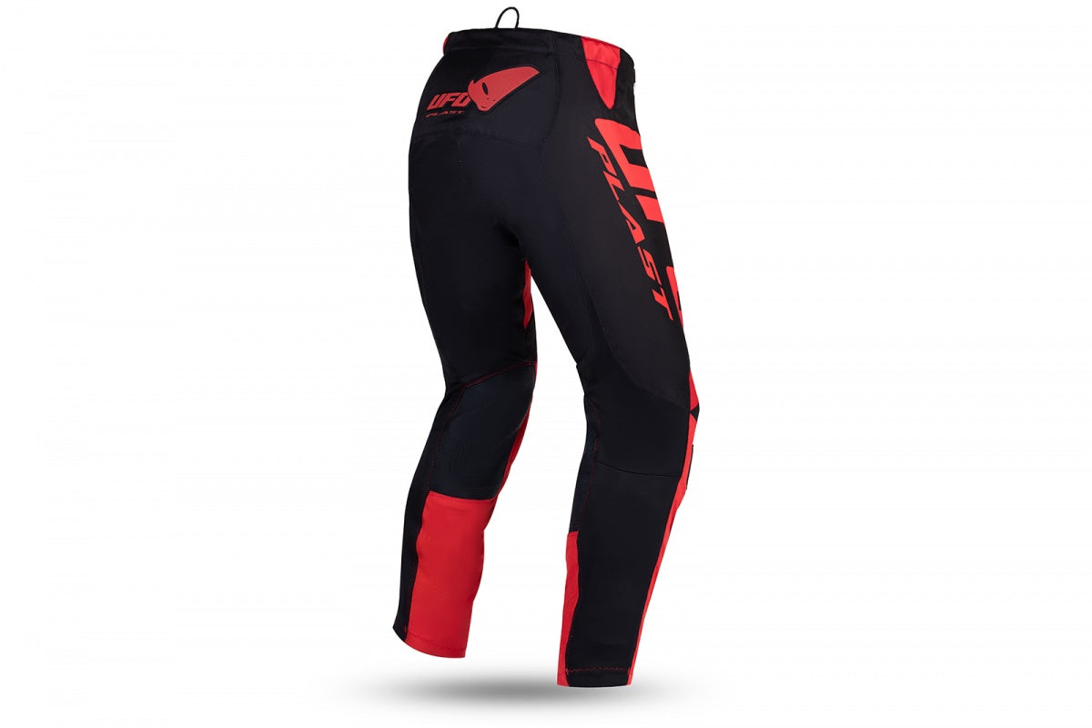 Pantaloni motocross Kimura nero e rosso UfoPlast