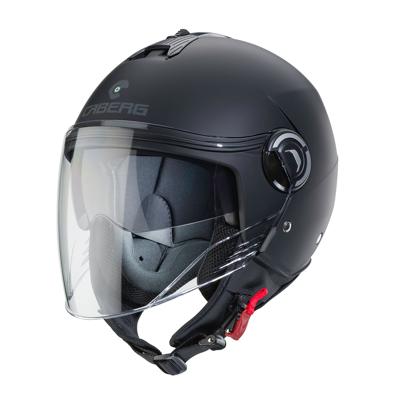 Casco moto scooter jet CABERG Riviera V4X Nero Opaco