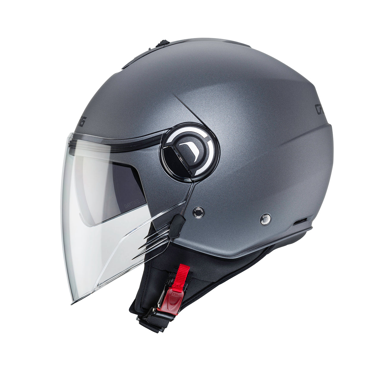 Casco moto scooter jet CABERG Riviera V4X Grigio Opaco