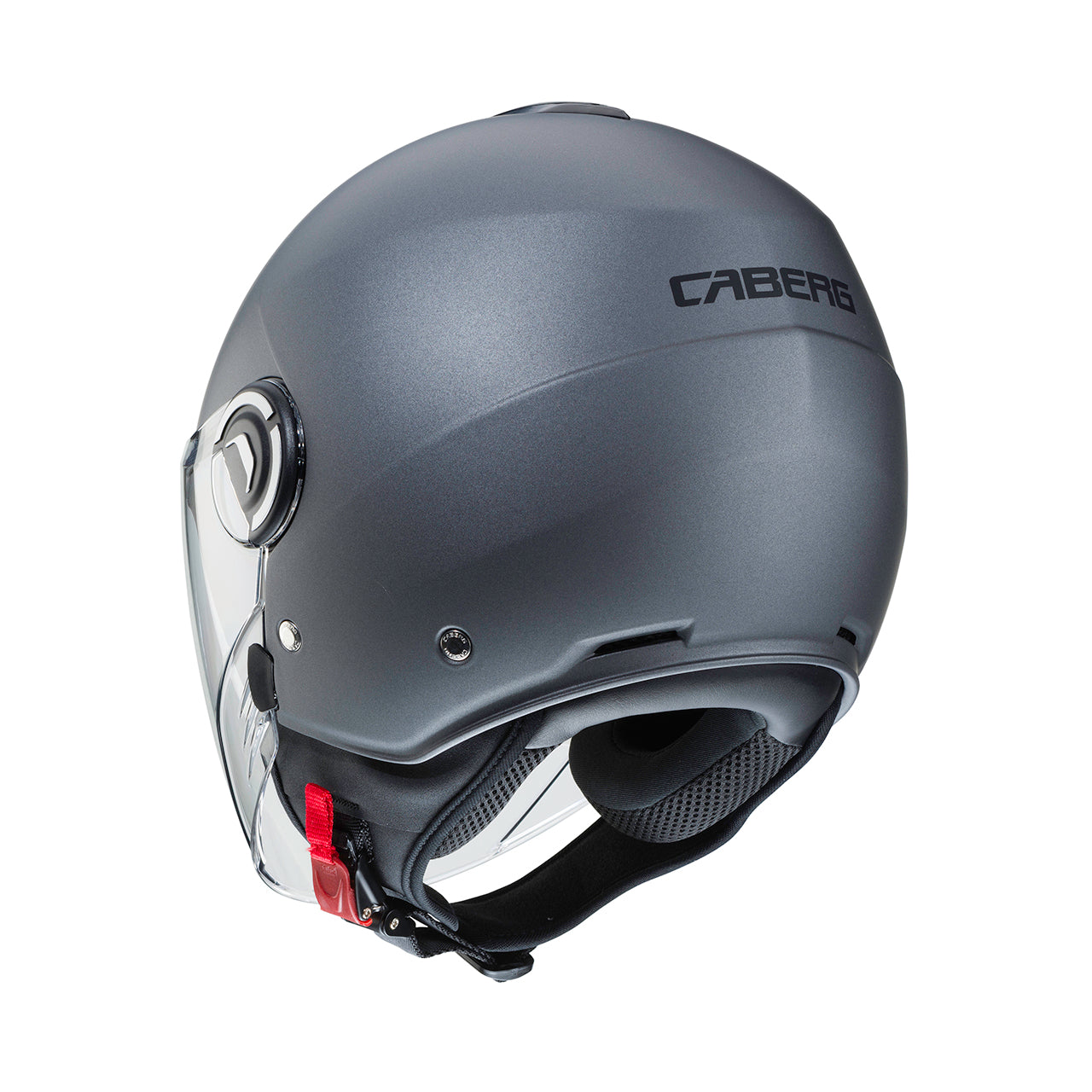 Casco moto scooter jet CABERG Riviera V4X Grigio Opaco