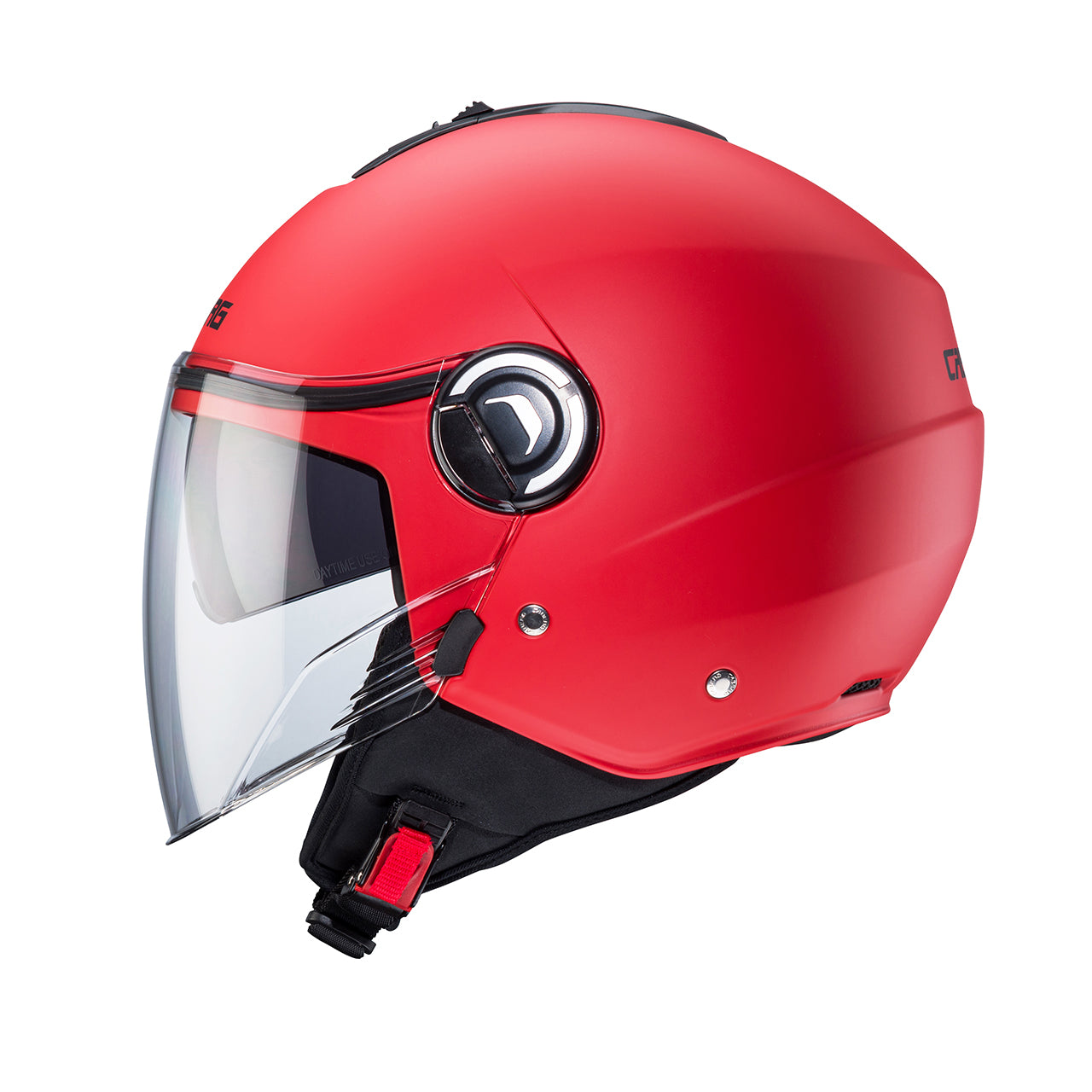 Casco moto scooter jet CABERG Riviera V4X Rosso Opaco 