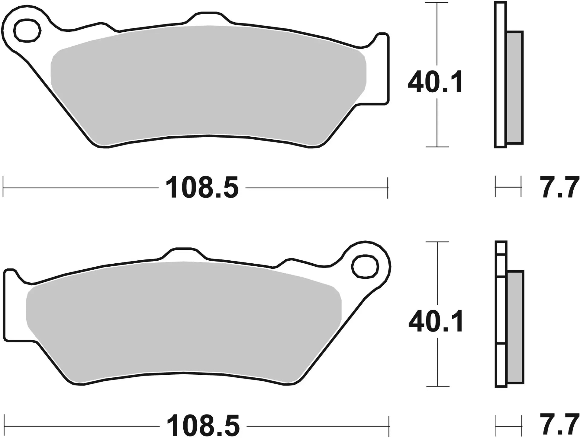 07BB03SA Coppia Pastiglie freno Brembo 