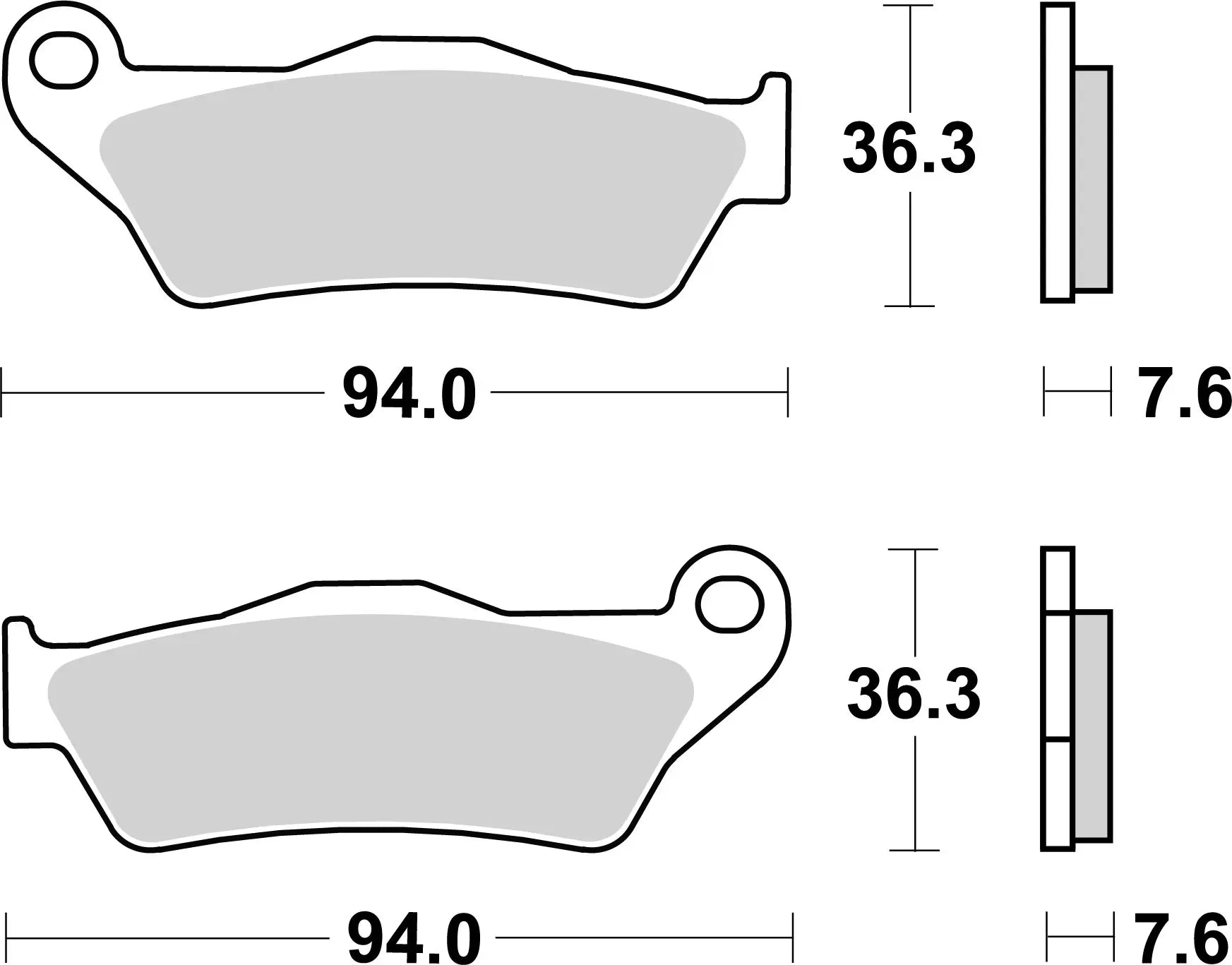 07BB04SX Coppia Pastiglie freno Brembo 