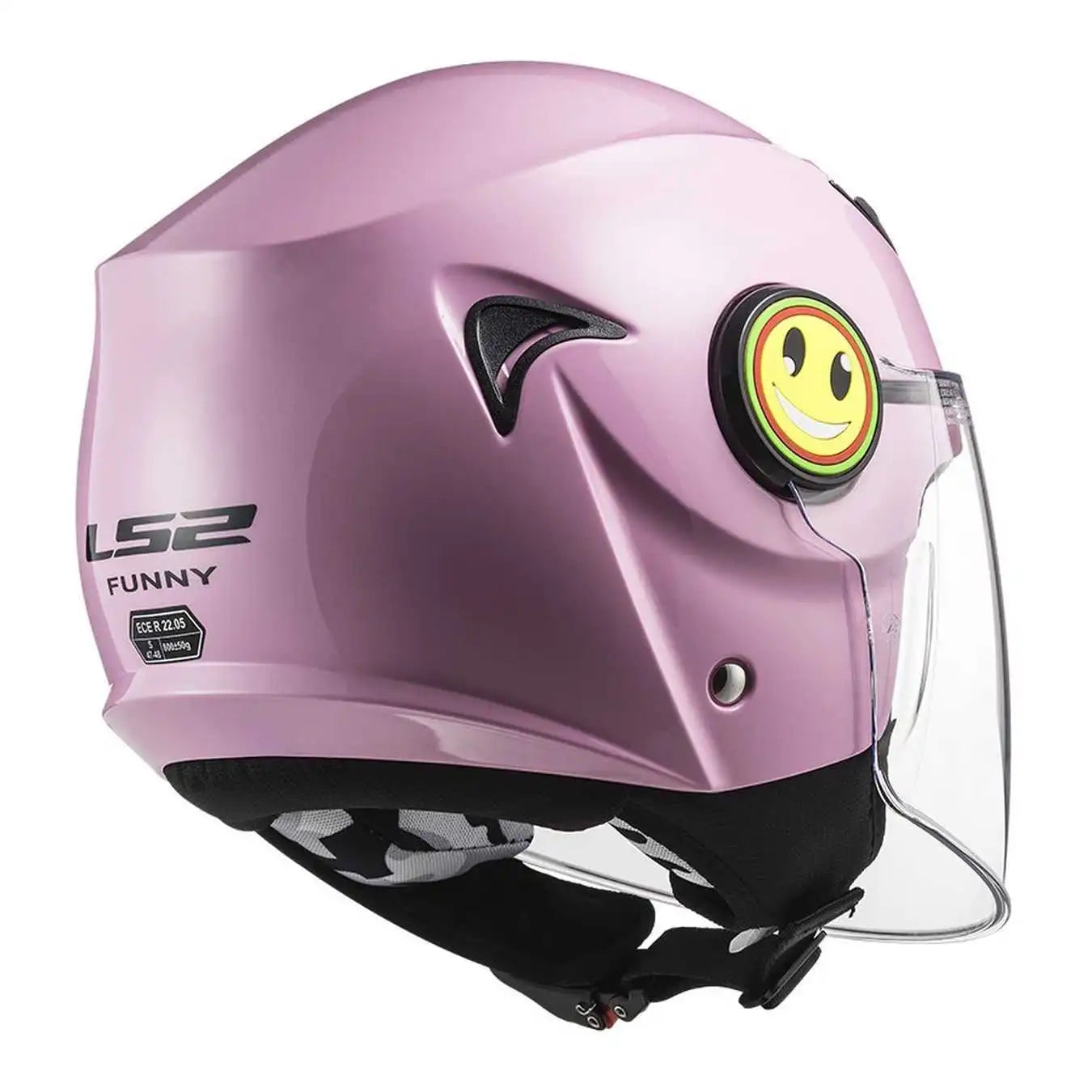 Casco Jet moto scooter Bambini LS2 OF602 FUNNY GLOSS PINK