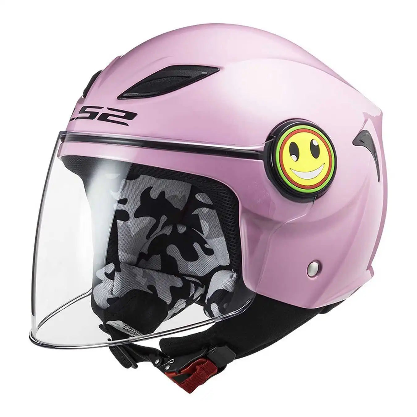 Casco Jet moto scooter Bambini LS2 OF602 FUNNY GLOSS PINK