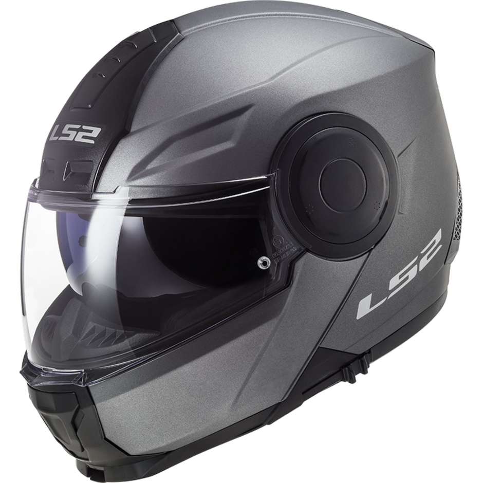 Casco Modulare per moto FF902 SCOPE AXIS BLACK TITANIUM Nero - Titanio Opaco Ls2 