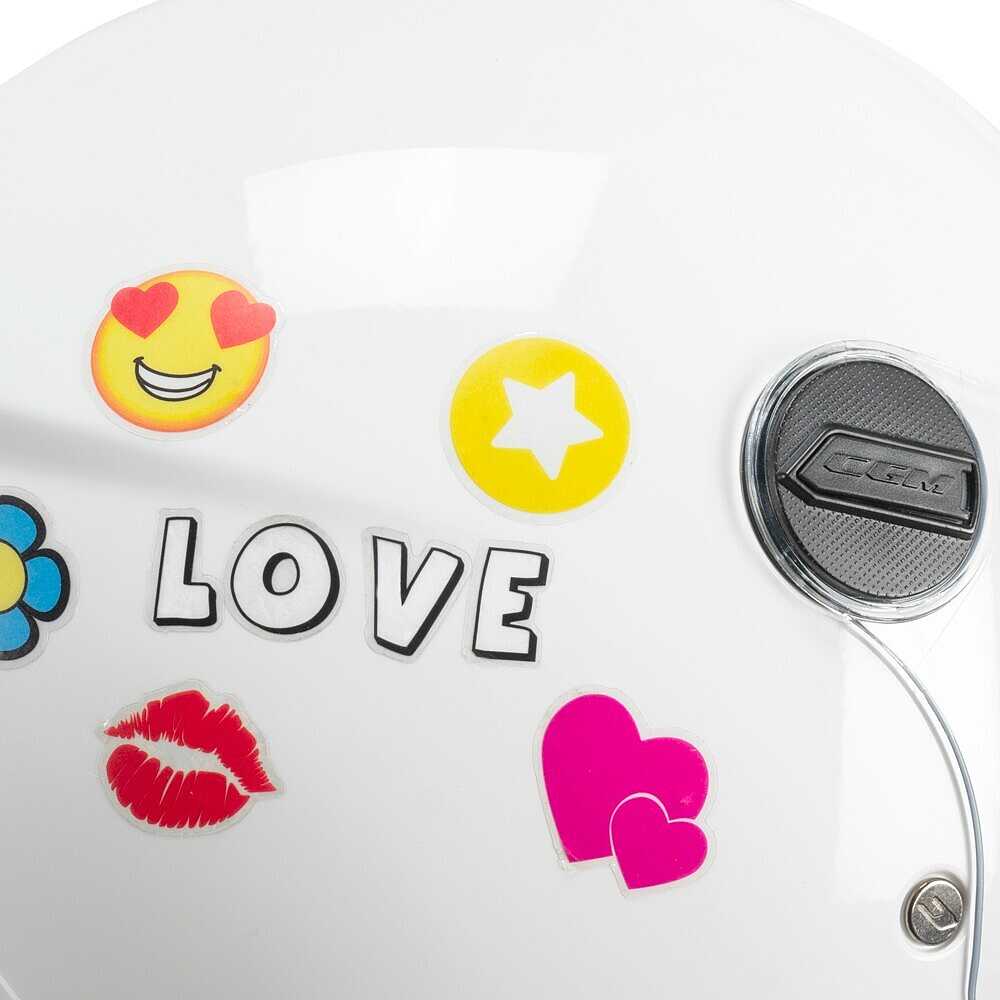 Casco Jet Cgm Bambini 261A MINI MONO Bianco