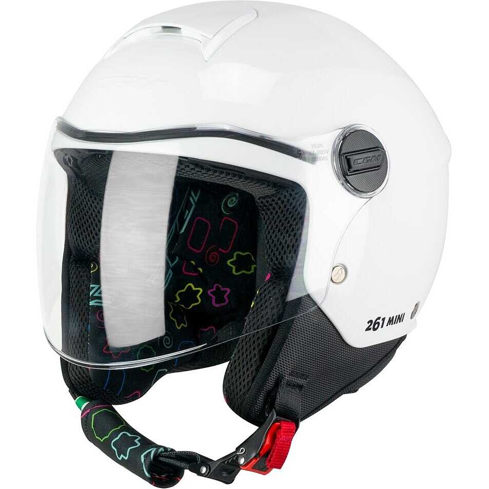 Casco Jet Cgm Bambini 261A MINI MONO Bianco