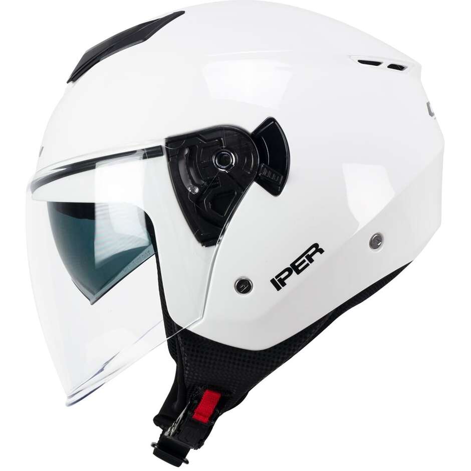 Casco Jet Cgm Uomo Donna Scooter 126A IPER MONO Bianco