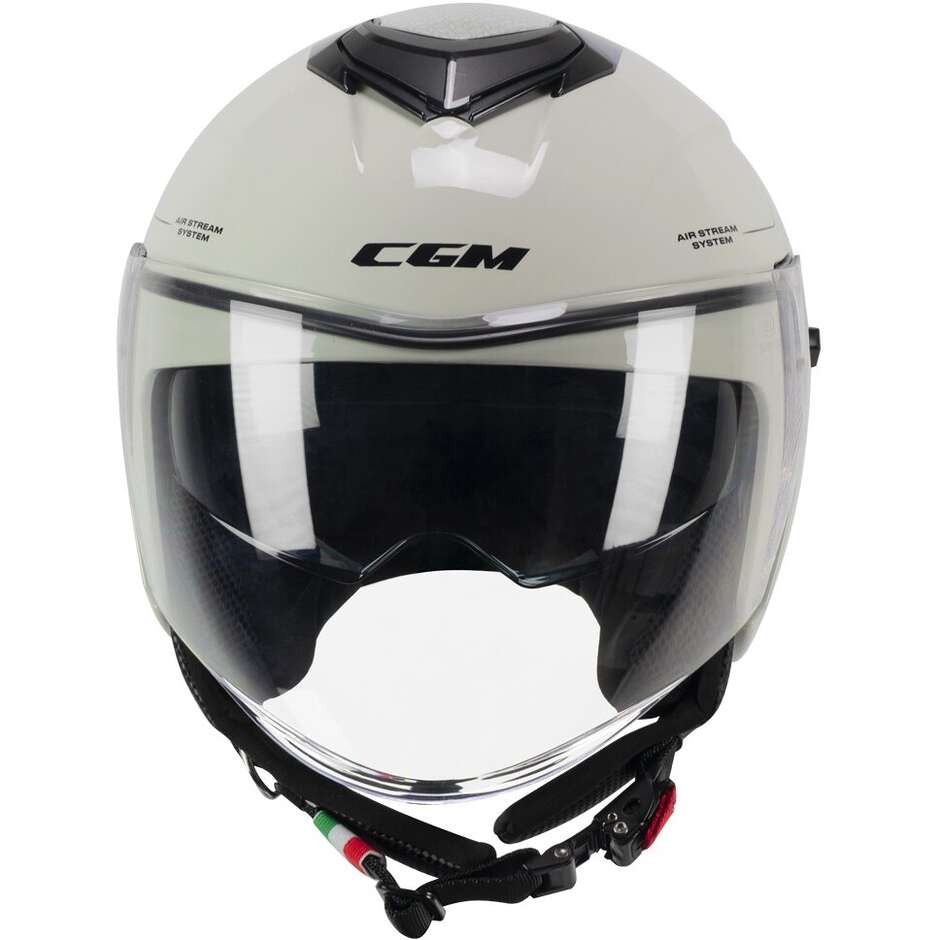 Casco Jet Cgm Uomo Donna Scooter 126G IPER CITY Grigio Bigio