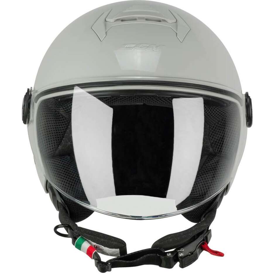 Casco moto e scooter Jet Cgm 167A FLO MONO Bigio Visiera lunga