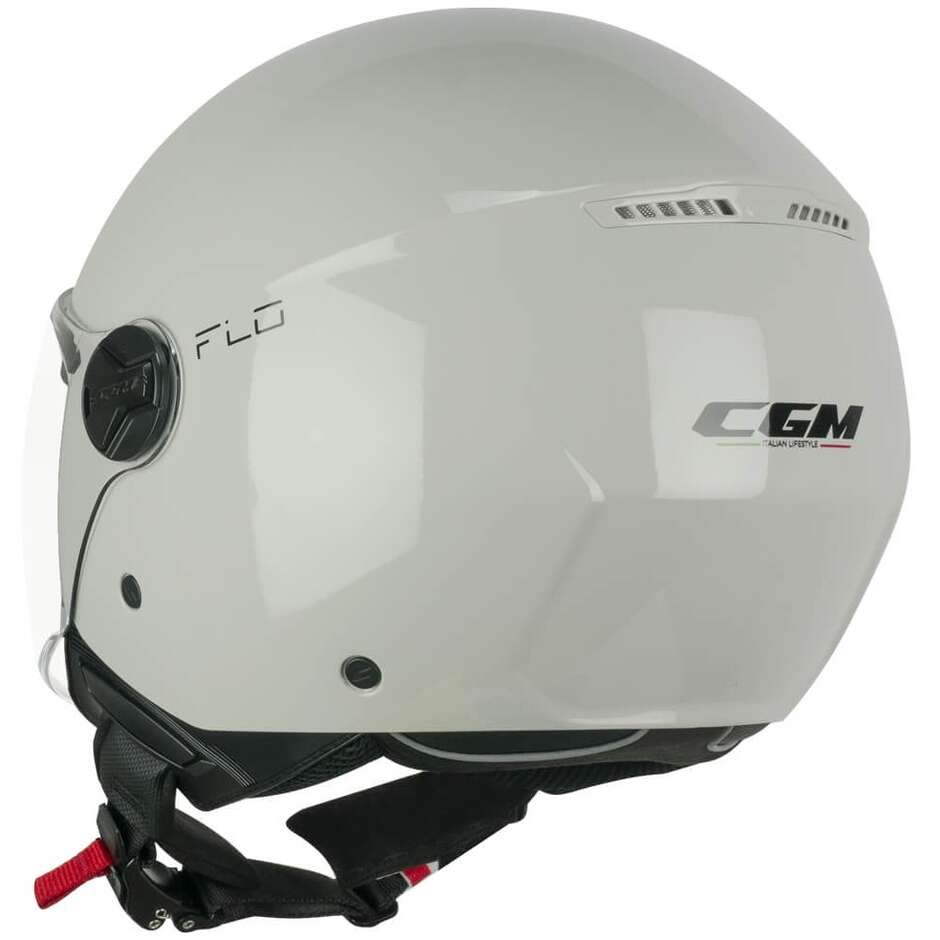 Casco moto e scooter Jet Cgm 167A FLO MONO Bigio Visiera lunga