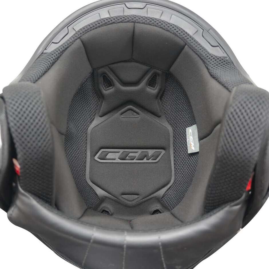 Casco Jet Cgm Uomo Donna Scooter 191A PIX MONO Nero opaco Visiera Sagomata