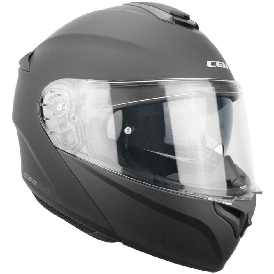 Casco per moto Modulare apribile Uomo Donna Cgm 568 BER Nero Opaco 