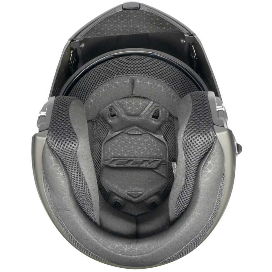 Casco per moto Modulare apribile Uomo Donna Cgm 568 BER Nero Opaco 