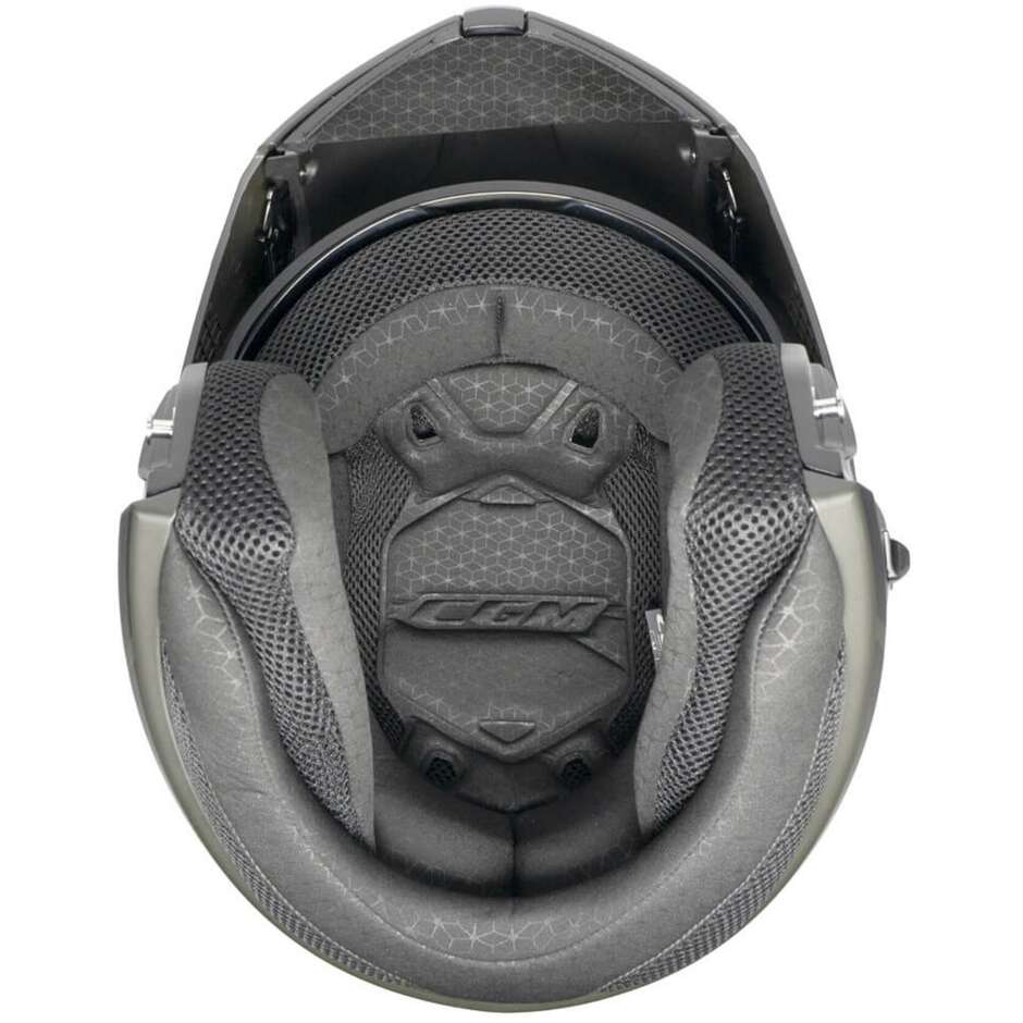 Casco per moto Modulare apribile Uomo Donna Cgm 568G BER DRESDA Nero Rosso opaco