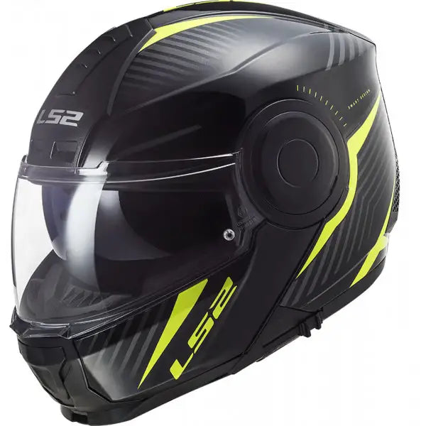 Casco Modulare per moto FF902 SCOPE SKID Nero - Giallo Ls2 
