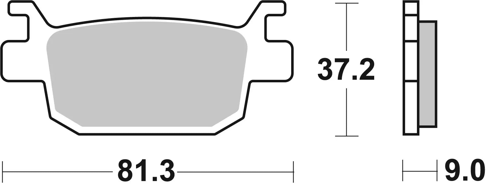 07GR93CC Coppia Pastiglie freno Brembo Posteriori Honda Sh 125 150 350