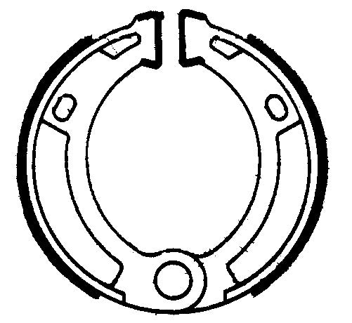 FSB900 Coppia Ganasce Freno Posteriori Aprilia red rose 50 