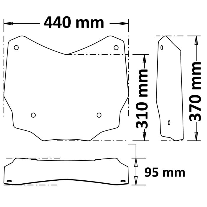 Cupolino Sportivo Fume' Honda Sh 125/150 2020 - 2025 SH 350 2021 - 2025